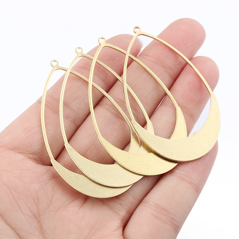 6-50pcs Raw Brass Drop Charms Pendant Geometric Charm For Necklace Earrings DIY Jewelry Accessories Finding Handmade Supplies
