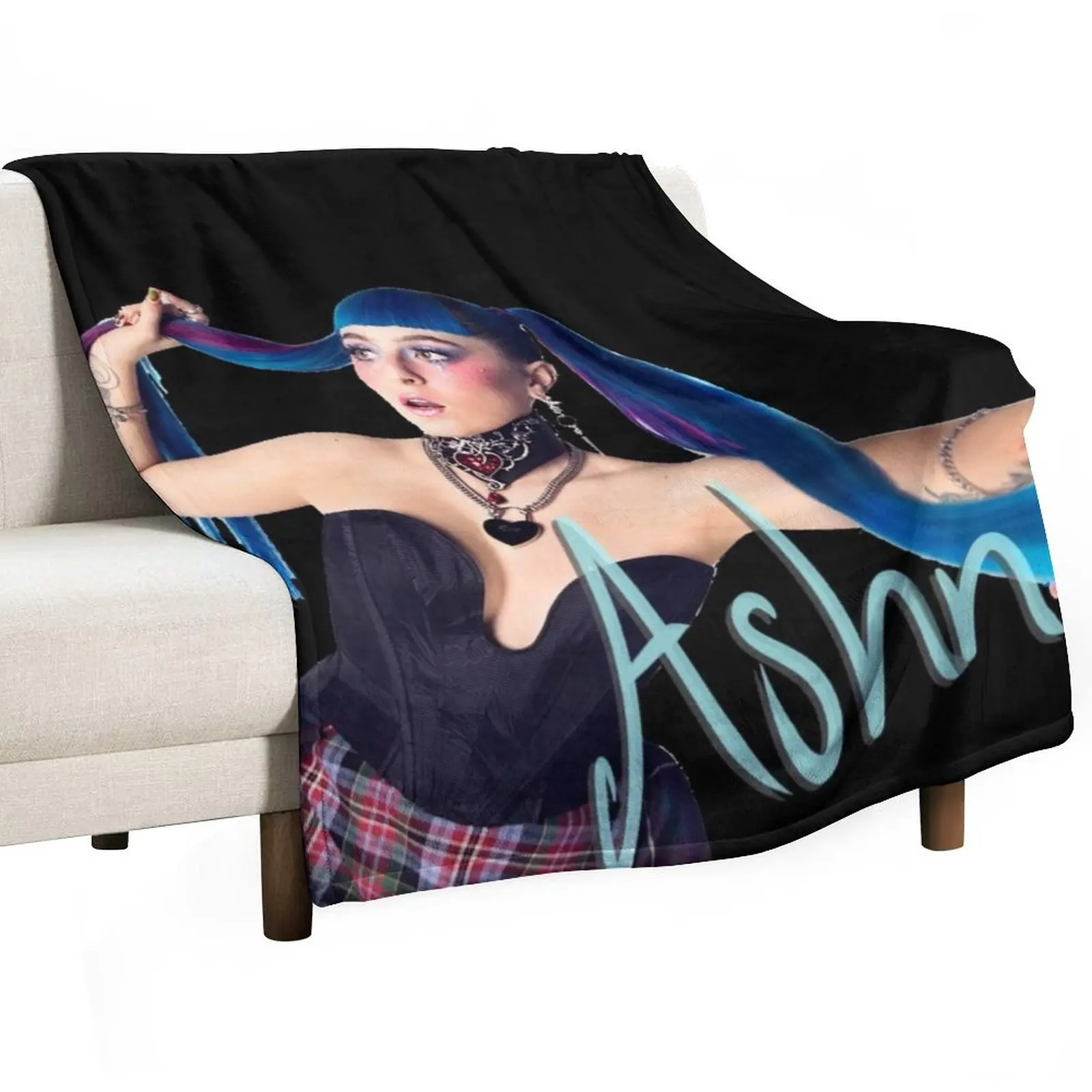 

Ashnikko Demidevil Throw Blanket sofa bed Bed Luxury Designer christmas gifts Blankets
