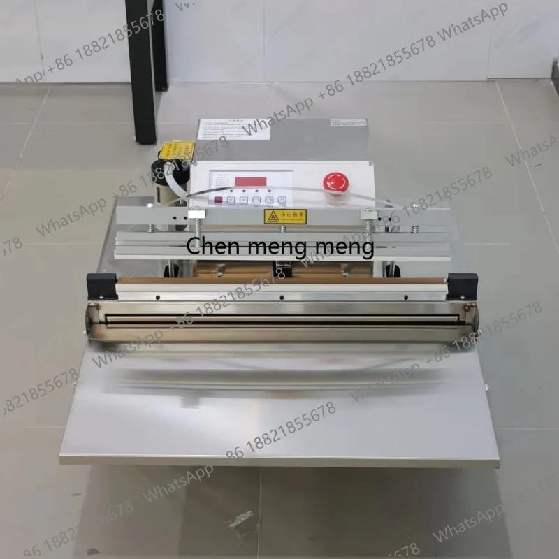 500 External Vacuum Packaging Machine Industrial Large Pump Dual Nozzles Auto Shut Off Emergency Stop Switch