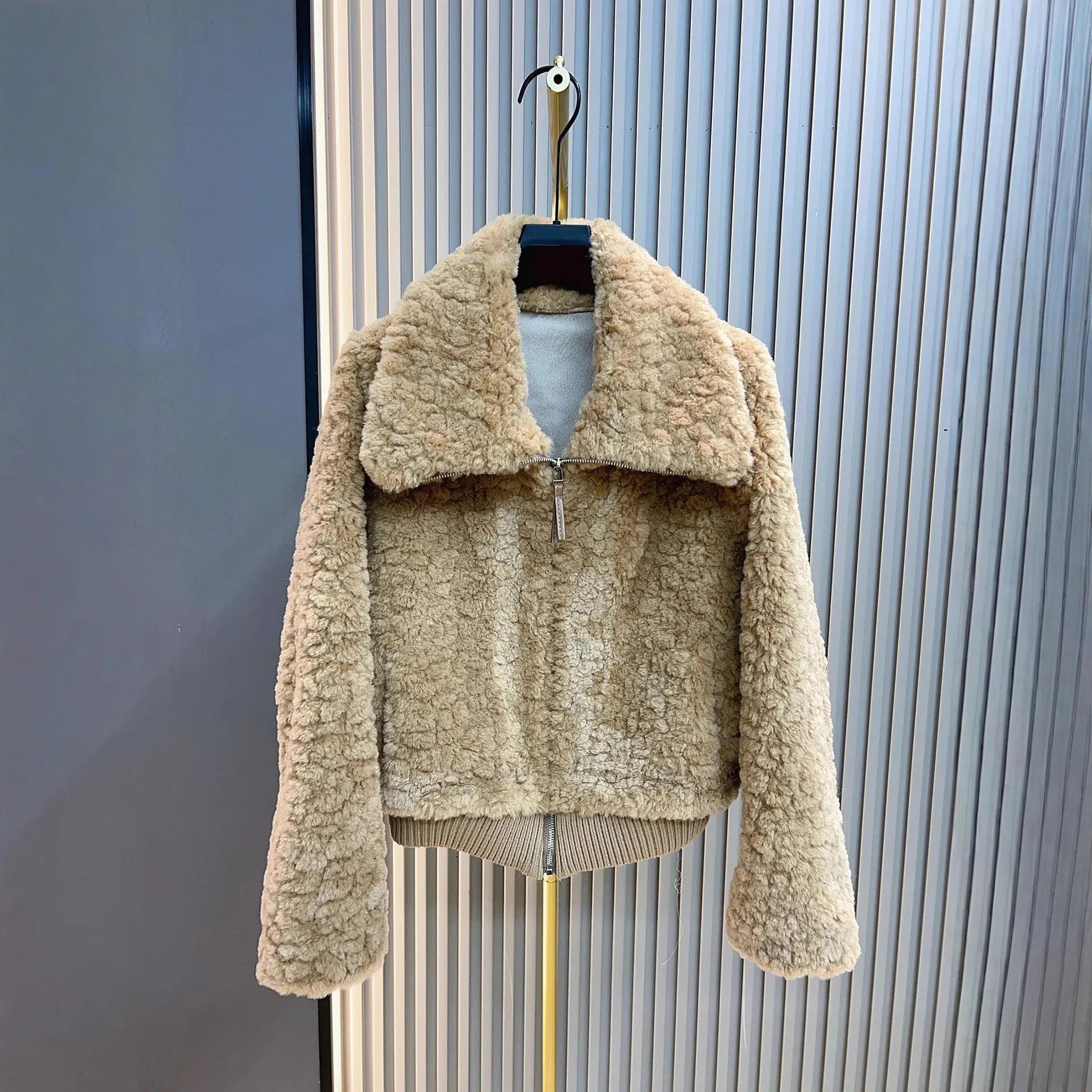 

2026 Spring Winter New Faux Fur Coat for Women Short Thickened Warmth jacket Fur-and-Leather Hybrid Stylish OutwearTop