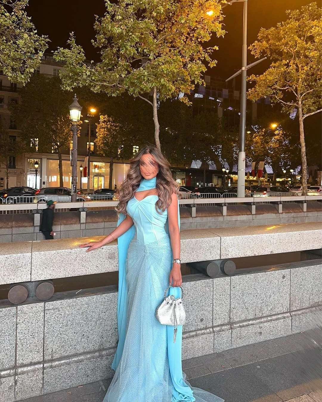 

AsaNagi Light Blue Evening Dresses Sweetheart Tulle Floor-Length Women Vintage Formal Occasion Dress 2023 فستان سهرة نسائي