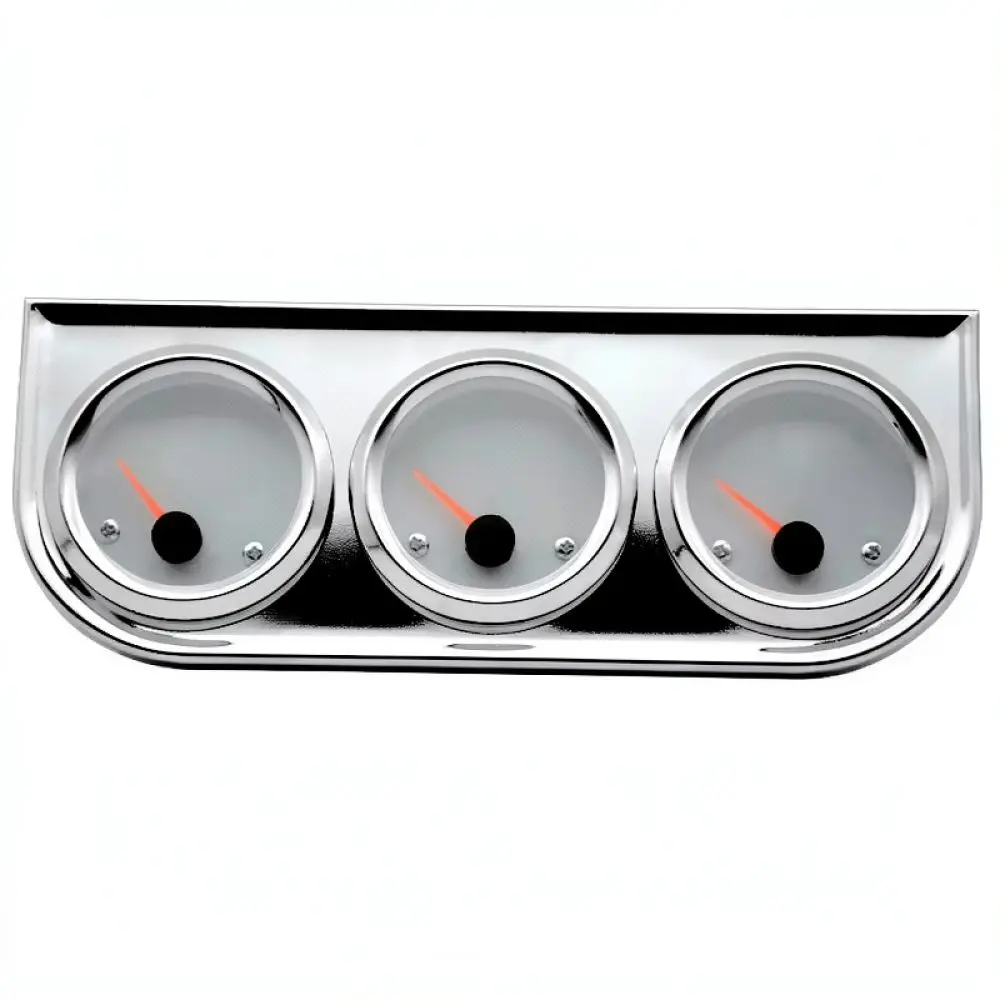 52mm Car Dashboard Triple Gauge Oil Pressure Water Temperature Voltage Meter 12V Auto Engine Performance Indicators