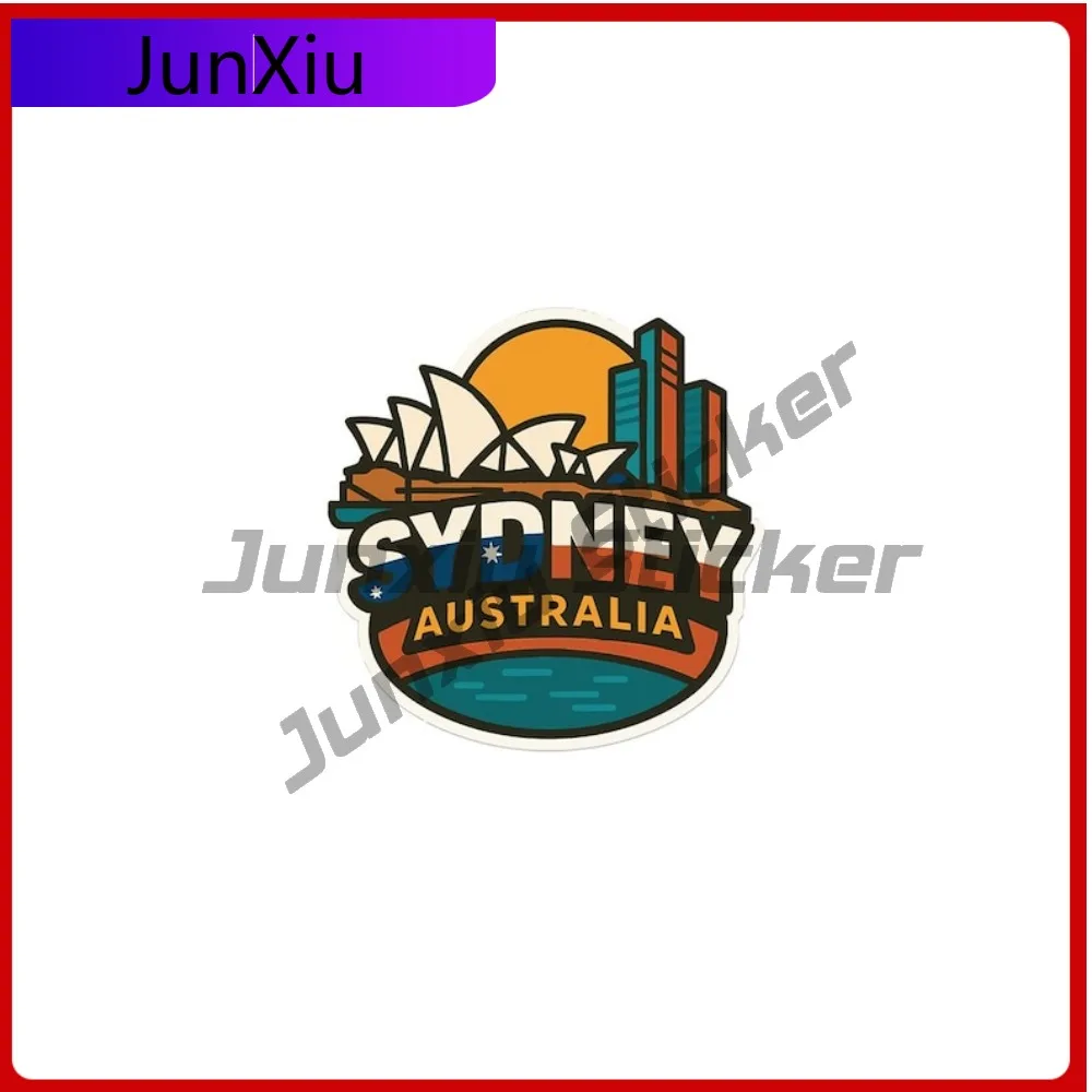 

Sydney Australia Travel Sticker Vinyl Die-cut Scratch-proof Exterior Decal City Skyline Landmark Design Windshield Guitar Suv