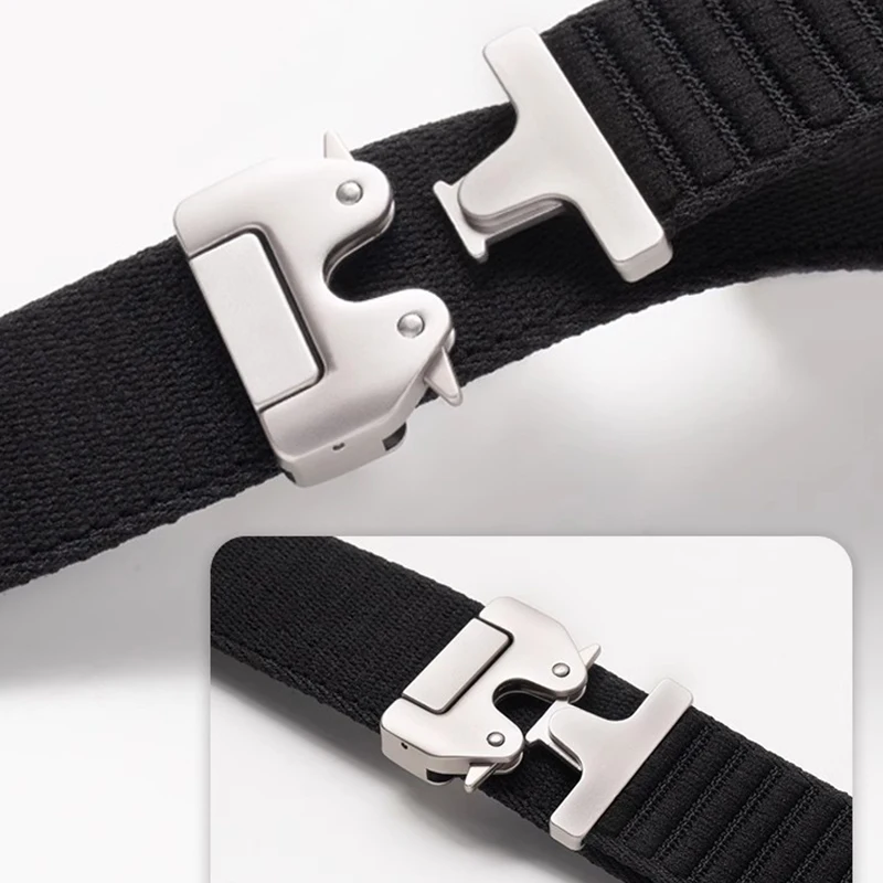 Nylon Strap for Apple Watch Ultra 2 Band 49mm 10 9 8 7 45mm 41mm 44mm 46mm 42mm Braided Elastic Bracelet for IWatch Series 6 SE