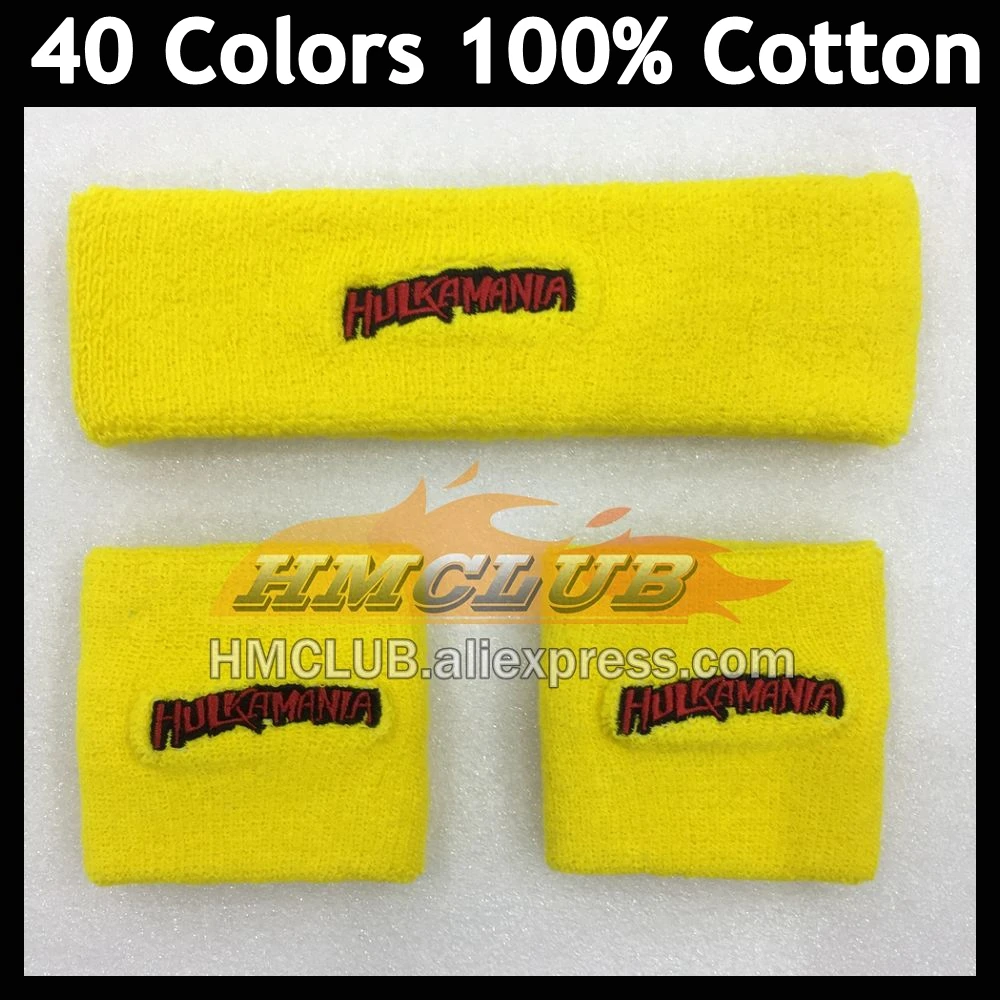 3 pcs / Set 100% Cotton Adjustable Sports Wristband Sweatband Sweat Band For Men and Women Gym 100%Cotton Sweatbands Wristbands