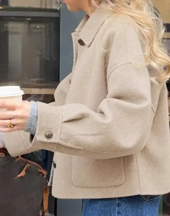 

Spring/Summer Woolen Casual Jacket Button Lapel Pocket 2026 Fashion Men's Clothing