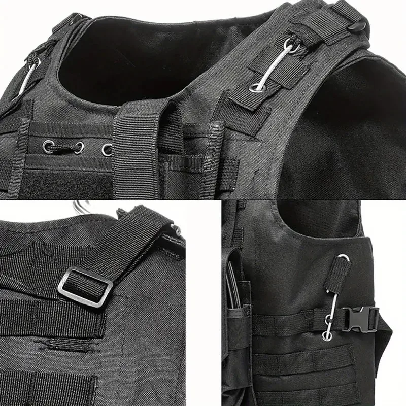 Custom Tactical Combat Vest Oxford Quick Release chaleco tactico Tactisch Multifunctional Plate Carrier Black Tactical Vest