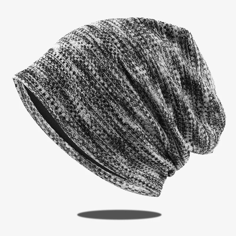 Unisex Slouch Beanie Soft Knit Skull Cap Four Seasons Stretch Baggy Hat Large Head Friendly Casual Daily Hip Hop Turban Headwear