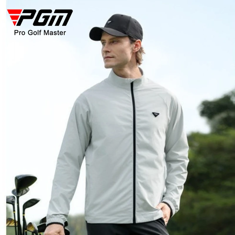 

Мужская куртка для гольфа PGM, летняя дышащая спортивная куртка с воротником-стойкой YF864