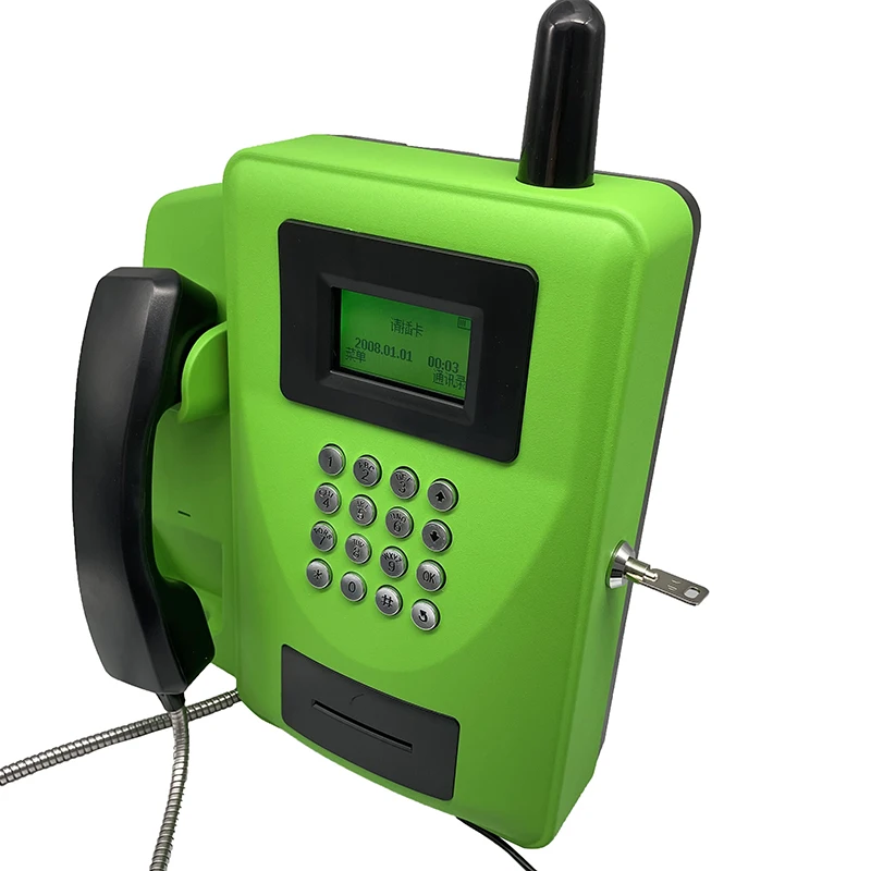 Explosion-proof 4G LTE Wall Mount Digital Landline Phone SIM Cordless Fixed Phone IP67 Dustproof Anti-explosion
