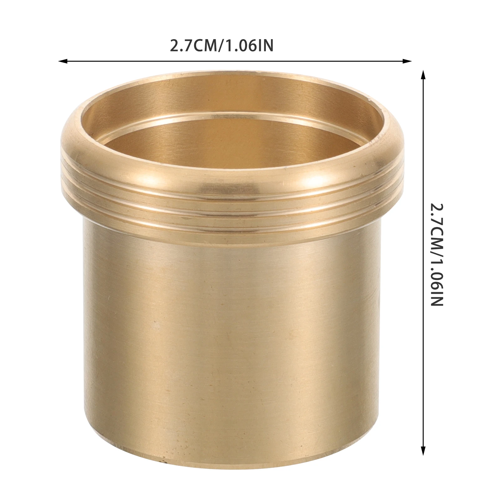

Saxophone Supplies Bent Neck Socket Tenor Bend Instrument Hoop Fastener Golden Brass Metal