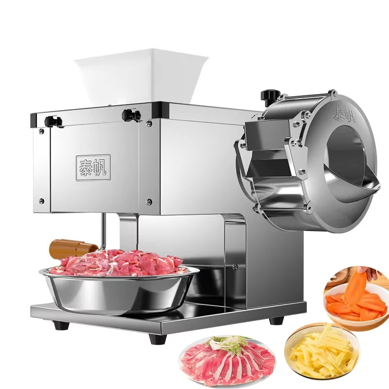 

Stainless steel meat vegetable cutter machine chopper electric food slicer commercial Multifunction Shred Knife 220v/110v manual