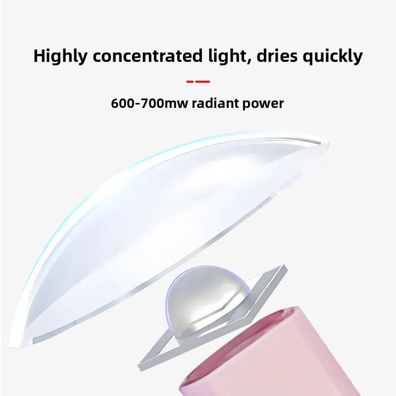 Handige draagbare nageldrogerlamp UV/LED-uitharding Alle gellak Nail Art Tool Oplaadbare sneldrogende nagellamp