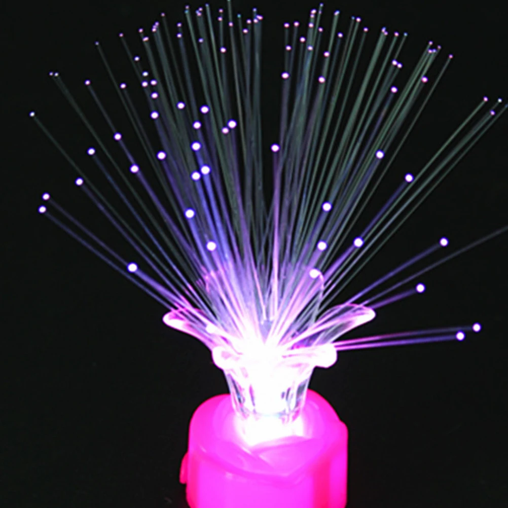 

10pcs Fiber Optic Lamp Multicolor Gypsophila Led Light Operated Christmas Night Light Home Wedding Party Gift