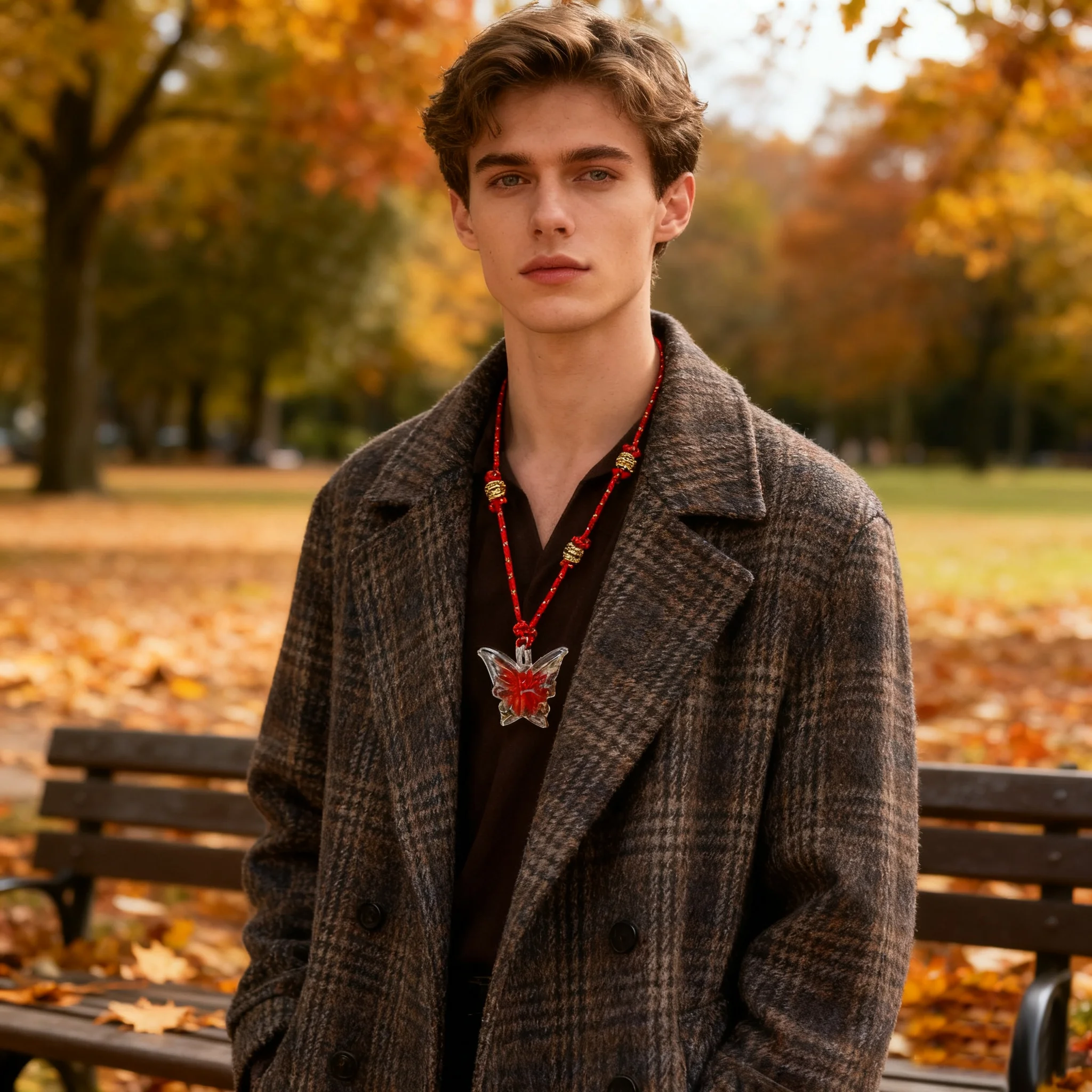 สร้อยคอทรงกลมหลายชั้นสไตล์โบฮีเมียนสุดอลังการ ทำมือ สีขาวน้ำเงิน วินเทจ สร้อยคอแบบยาวประดับลูกปัด สไตล์แอฟริกัน เหมาะเป็นของขวัญ