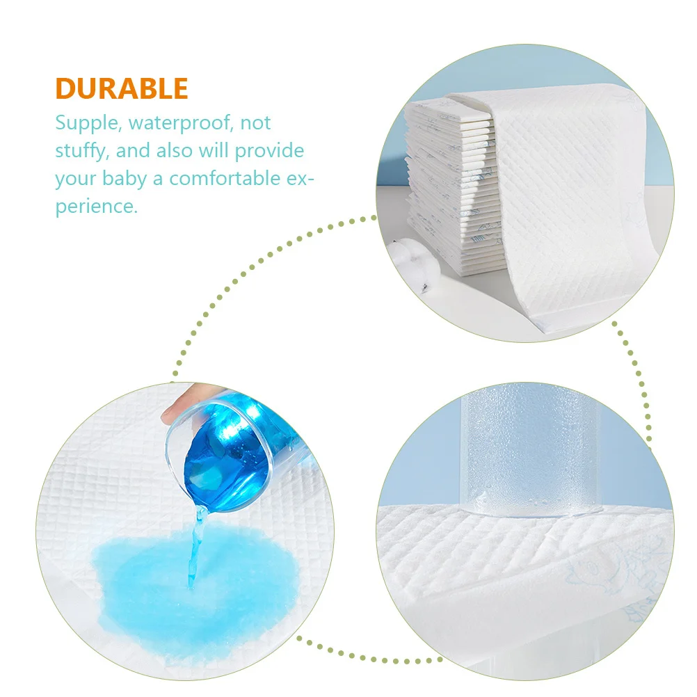 

20Pcs Disposable Baby Diaper Pads Breathable Soft Waterproof Changing Mats for Baby Shower Gifts Diaper Changing Pad