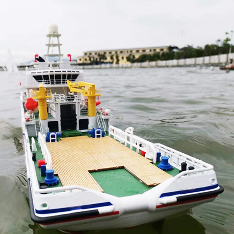 1/100 จําลองรีโมทคอนโทรลเรือกู้ภัยรุ่น RTR ด้านหน้า Pusher เรือกู้ภัยฉุกเฉินจําลองเรือของเล่น