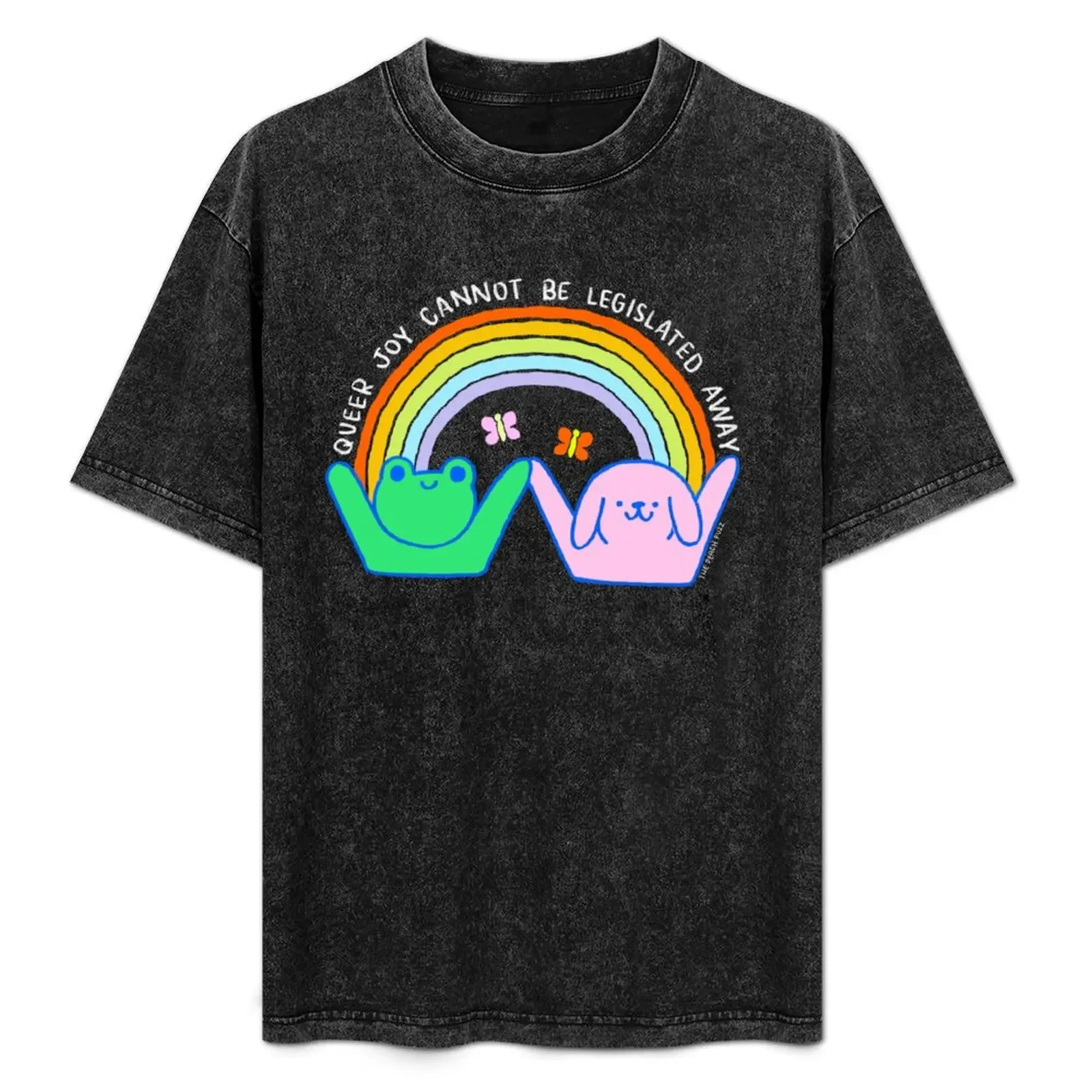 Queer Joy Cannot Be Legislated Away - The Peach Fuzz T-Shirt sports fans baggy shirts outfits for men