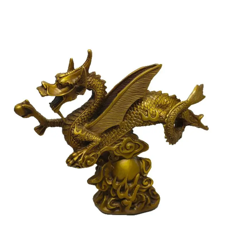 Antique Brass Dragon Ornament Craft