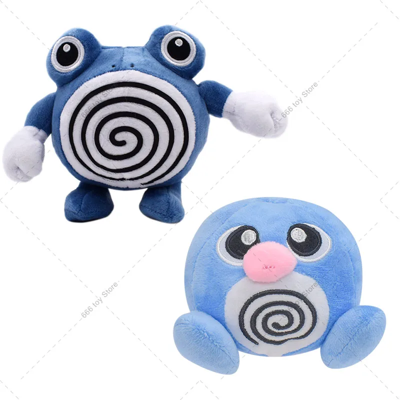 Mainan boneka mewah Pokemon, 2 gaya, mainan boneka mewah Poliwag, hadiah ulang tahun Natal