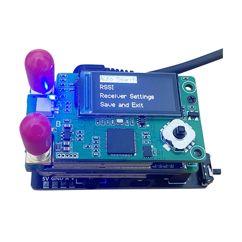 ABVO-1.2/1.3G هوائي مزدوج VRX استقبال الفيديو 9 CH 1080Mhz -1360Mhz مع 5.8G RX PORT 3.0 مجموعة وحدة الاستقبال لـ Fatshark