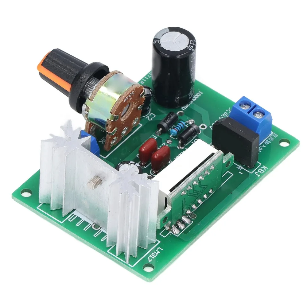 LM317 Voltage Regulator Module DC 0V-30V /AC 0V-22V Input 1.25V‑28V Output Power Regulator Module with Digital Voltage Display