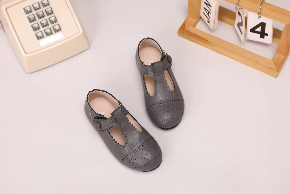 AS Kinderschuhe Marken-Kinderschuhe Baby Mädchen Lederschuhe Kleinkind Prinzessin Ballerinas Jungen Brogue Oxford Weiche Plateau Mary Jane Schuhe – Detail 14