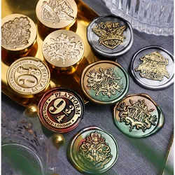 30mm Sealing Wax Stamp Magic Owl Post Blessing School Badge Dense Stamp Ancient Craft Wax Seal Stamp Decor Wedding Post Gifts