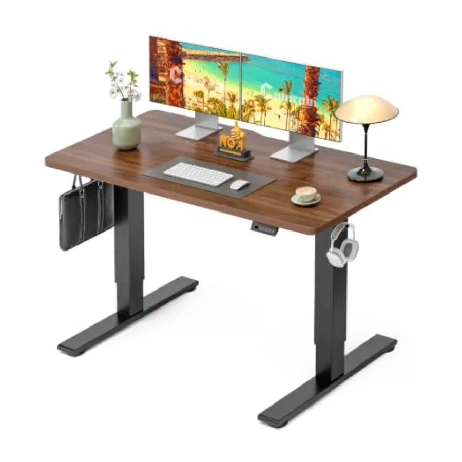 Electric Standing Desk ch, Height Adjustable Sit Stand Desk with Memory Presets, Splice Desktop Computer Desk for Home Office,