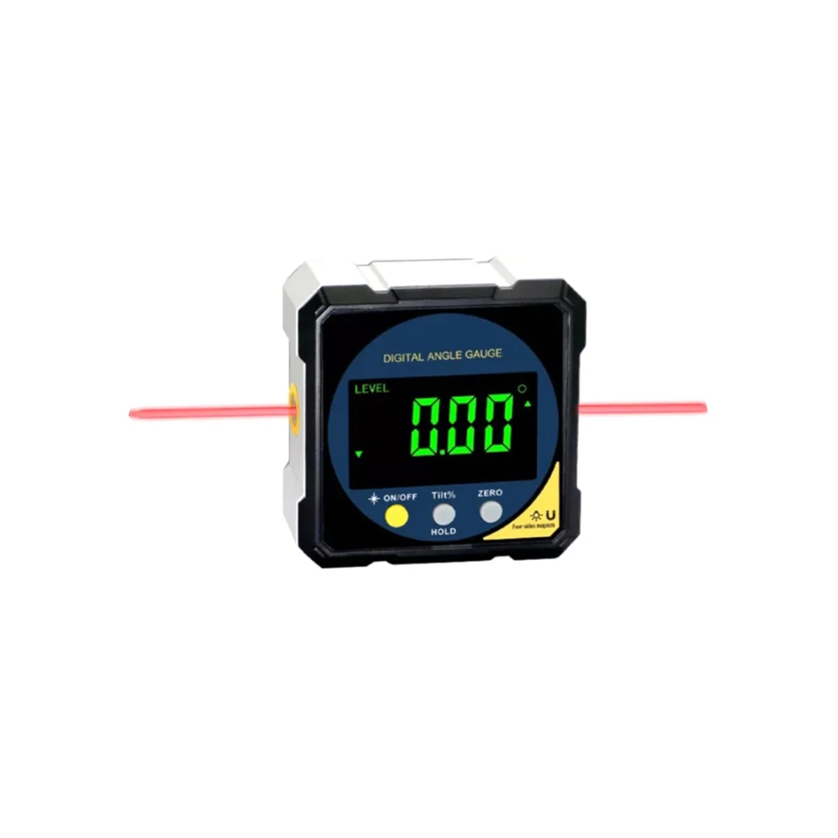 

Digital Angle Finder-Gauge 4 Side Magnets Magnetic Level Protractor Inclinometer USB Rechargeable for Sawing Woodworking