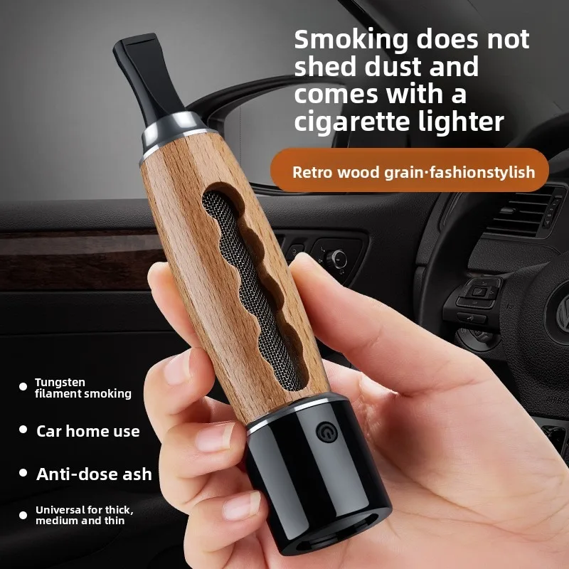 

Car Ashtray Smoking Tool No Ash Drop Lighter Holder Eco Friendly Cigarette Sleeve for Lazy Smokers