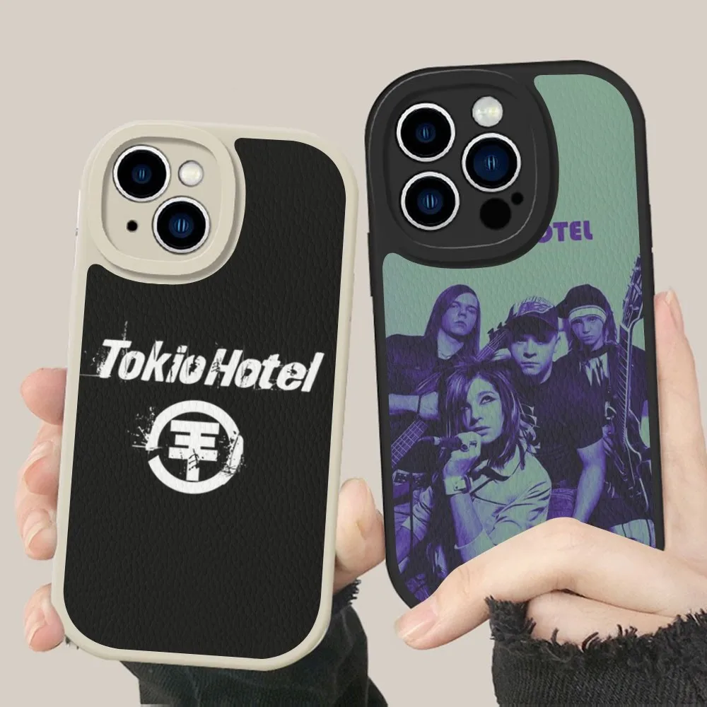 T-Tokio Hotel band Phone Case Hard Leather For iPhone 14 13 12 Mini 11 14 Pro Max Xs X Xr 7 8 Plus Fundas