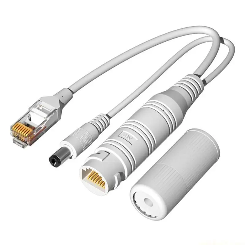 48V Waterproof PoE Splitter Adapter Separator Combiner Interference Reduction