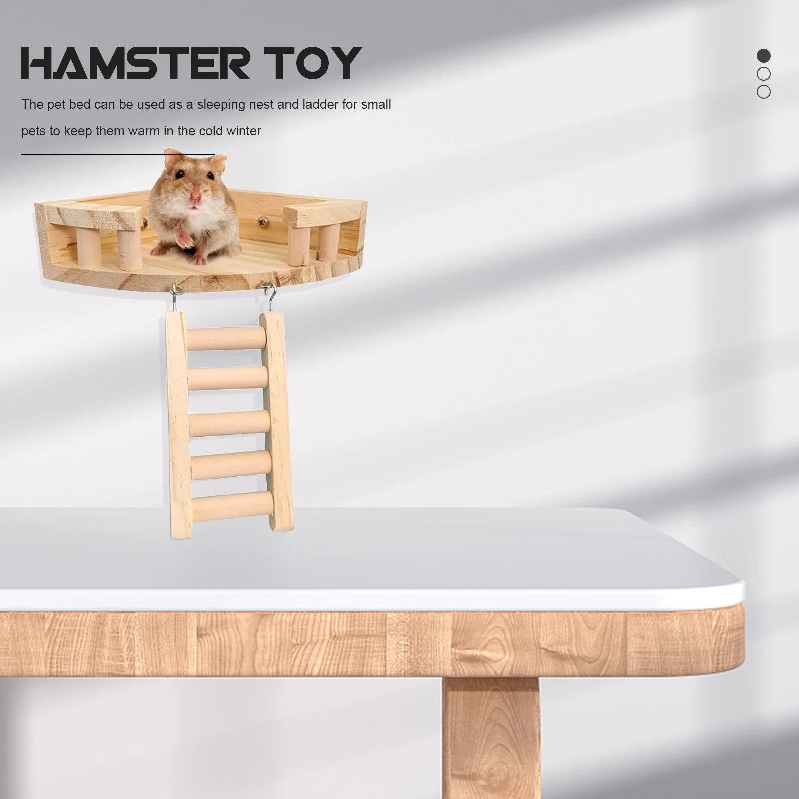 

1Set Delicate Rat Ladder Household Pet Supply for Boredom Relief and Coordination Training Rat Plaything Delicate Hamster Toy