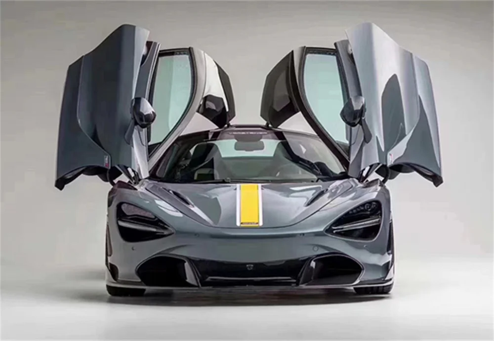 Suitable for McLaren 720S modified V-shaped all carbon fiber body kit, front lip side skirts, rear diffuser, engine hood