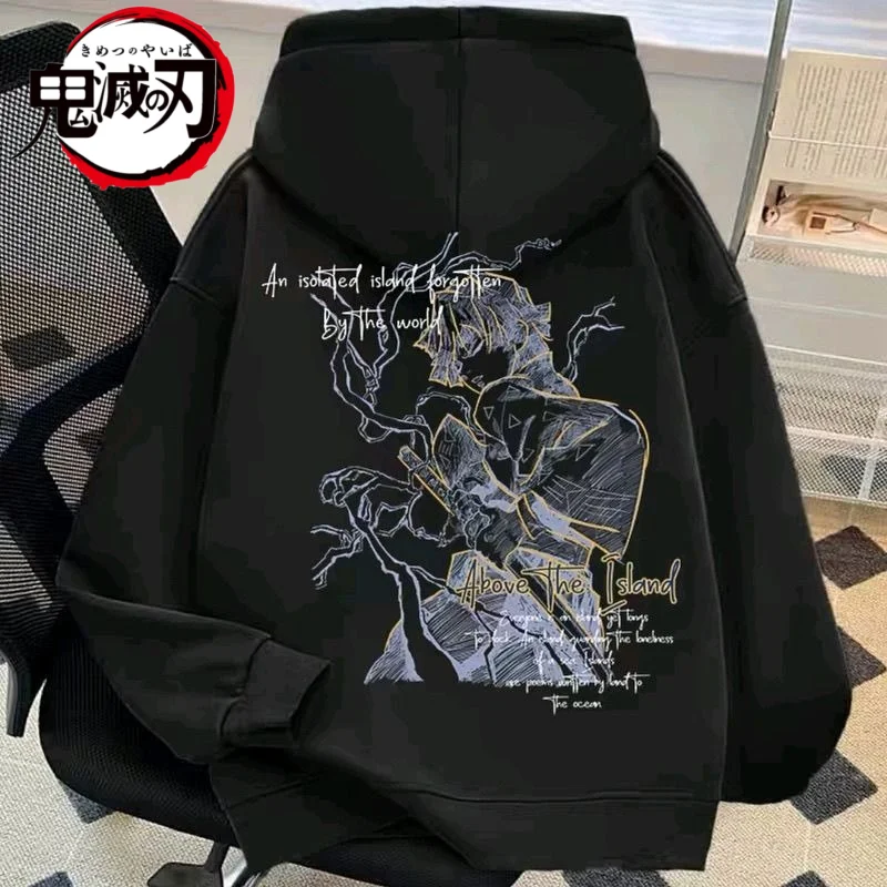 جديد شيطان القاتل سلسلة Agatsuma Zenitsu الإبداعية أنيمي الكرتون طباعة للجنسين فضفاضة مريحة لينة الجلد ودية الأزياء هوديي #1