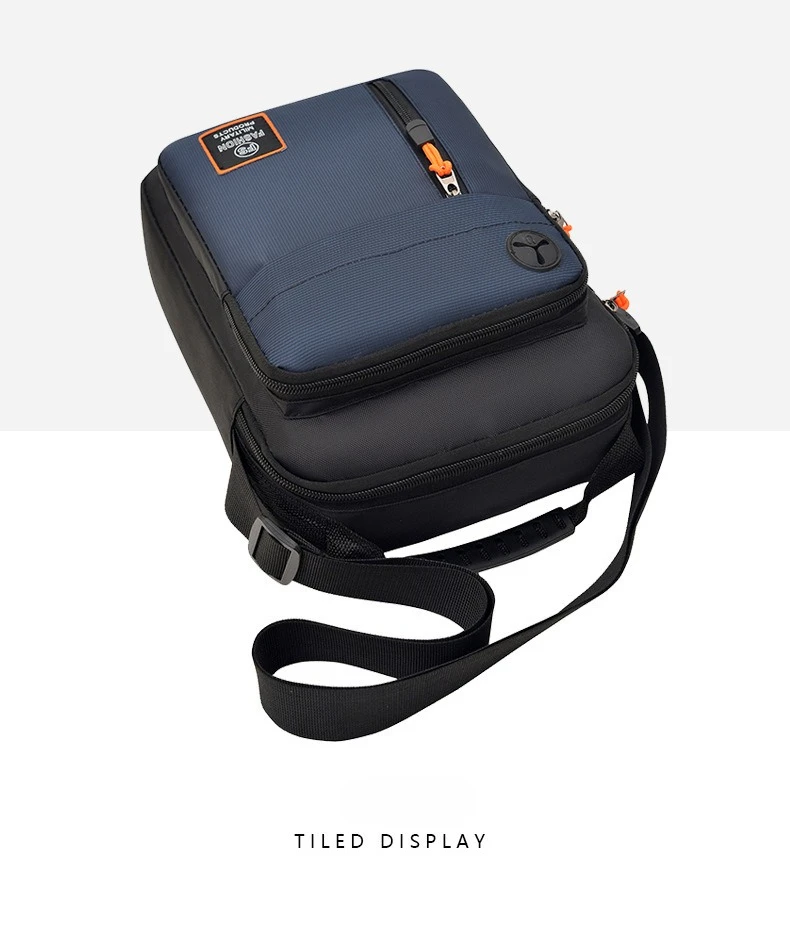 Geräumige Herrentasche, Umhängetasche, wasserdichter und abriebfester Rucksack mit mehreren Fächern, ideal für den Geschäftsalltag. – Detail 31