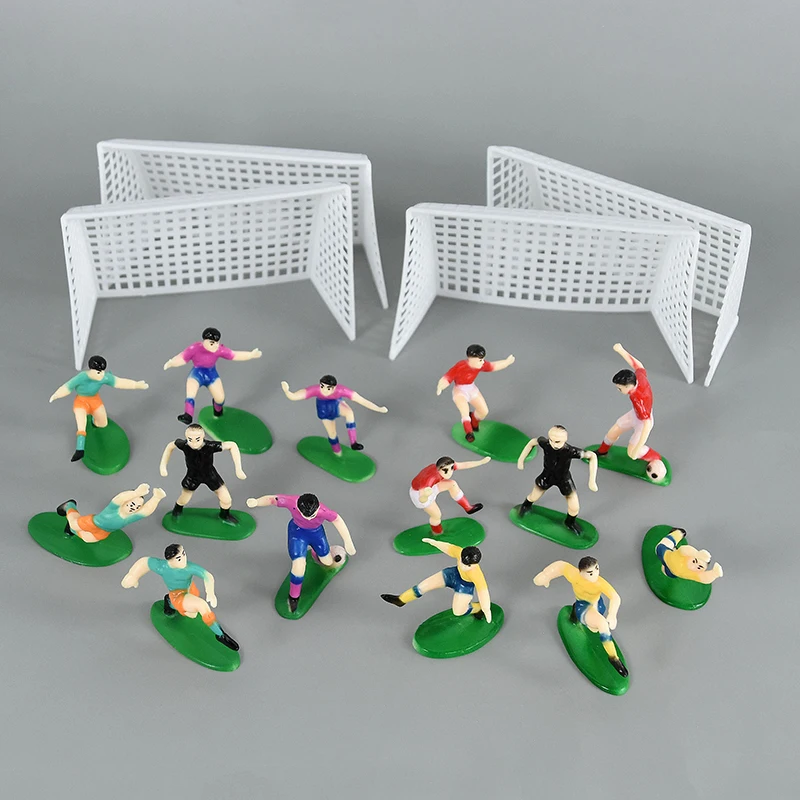Fußball Geburtstag Kuchen Topper Fußballplatz Spieler Puppe Cupcake Topper Für Kinder Geburtstag Sport Party Kuchen Dekor DIY Backen Werkzeug – Detail 7
