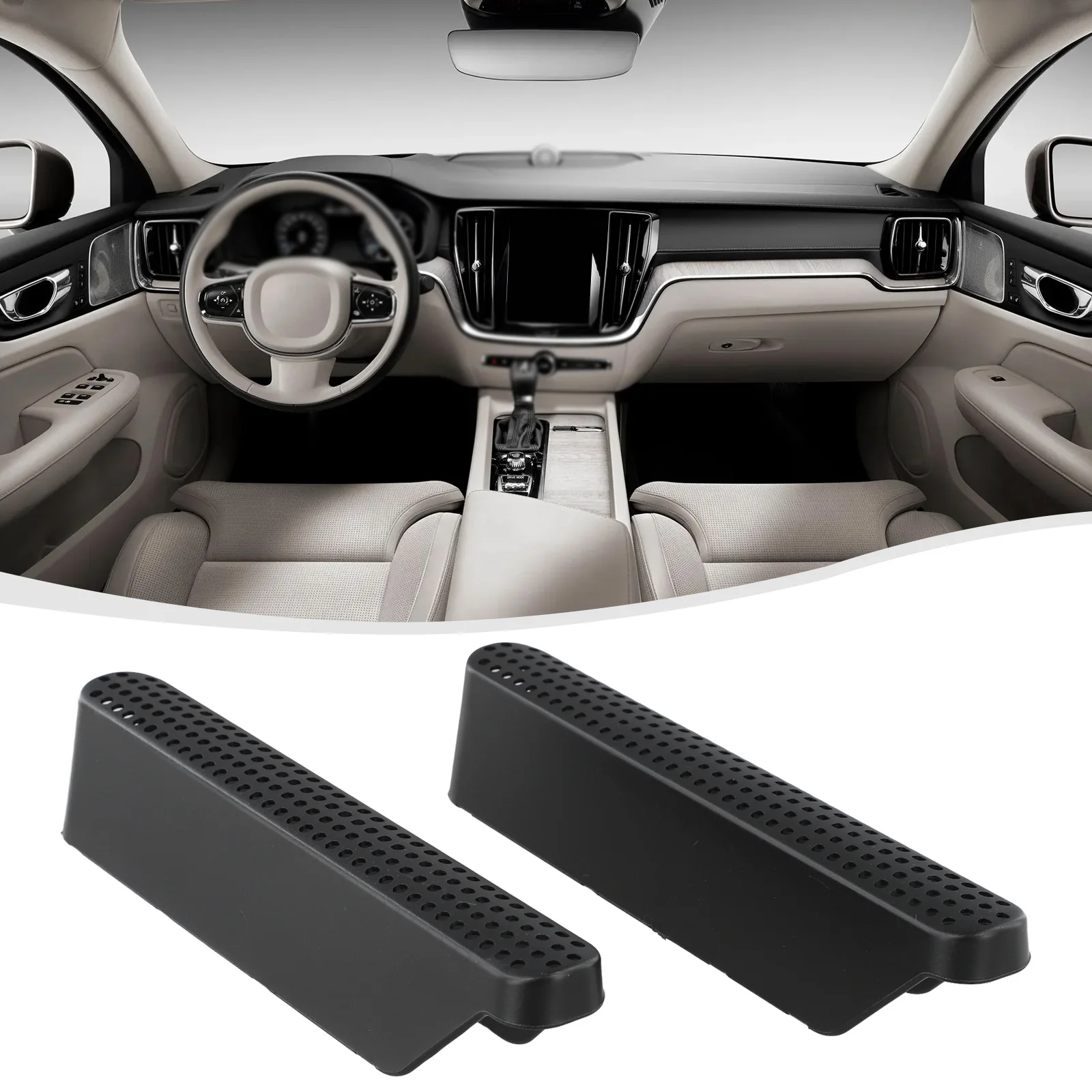 Custom Fit Cover Car Air Vent Cover Enhanced Protection Tool-Free Setup Two-Piece Set Wear Resistant Car Interior Protection