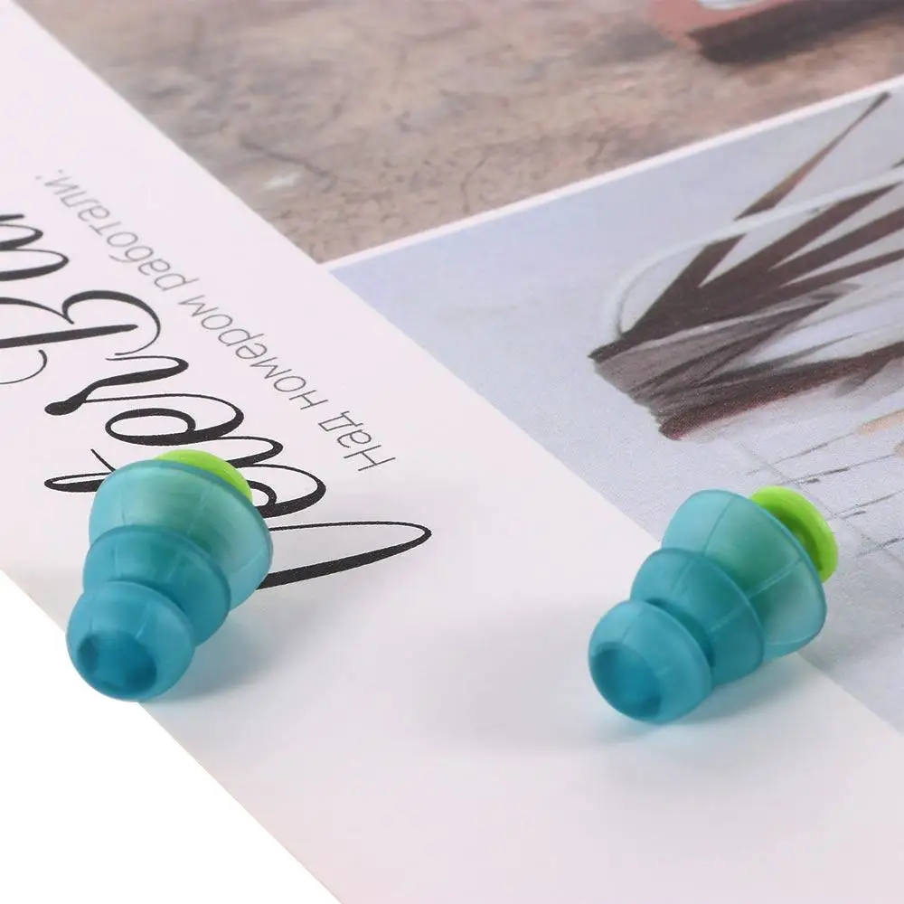 Liquid Silicone Noise Reduction Ear Plugs Waterproof Acoustic Earplugs With Carry Case Adult Sleeping Hearing Protective Tools