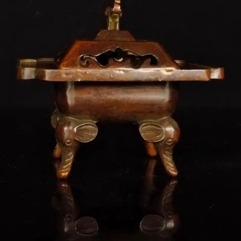 Four-legged elephant Incense Burner Statue for Tea Home Decor Ornaments