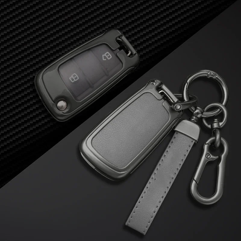 Car Flip remote key fob case cover shell for Jiangxi Isuzu pickup DMAX ruimai mu-X mu-X mu Ranger protector keychain accessories