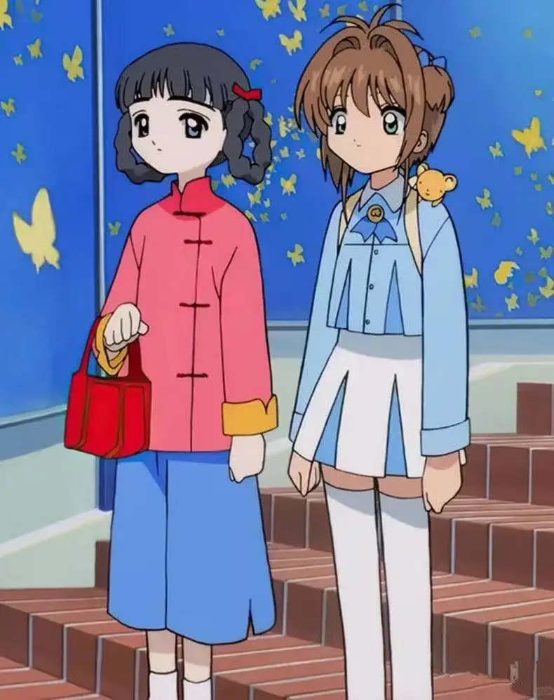 

Cosplay Costume Blue and White Date Dress, Sakura Cardcaptor Magic Card Outfit for Halloween