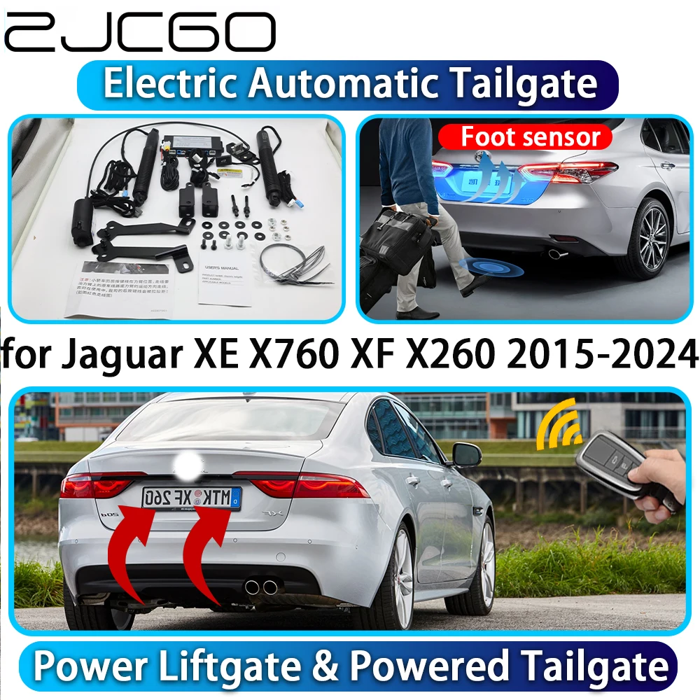 

ZJCGO for Jaguar XE X760 XF X260 2015-2024 OEM Automatic Power Liftgate Powered Tailgate Intelligent System Car Trunk Lift Kit
