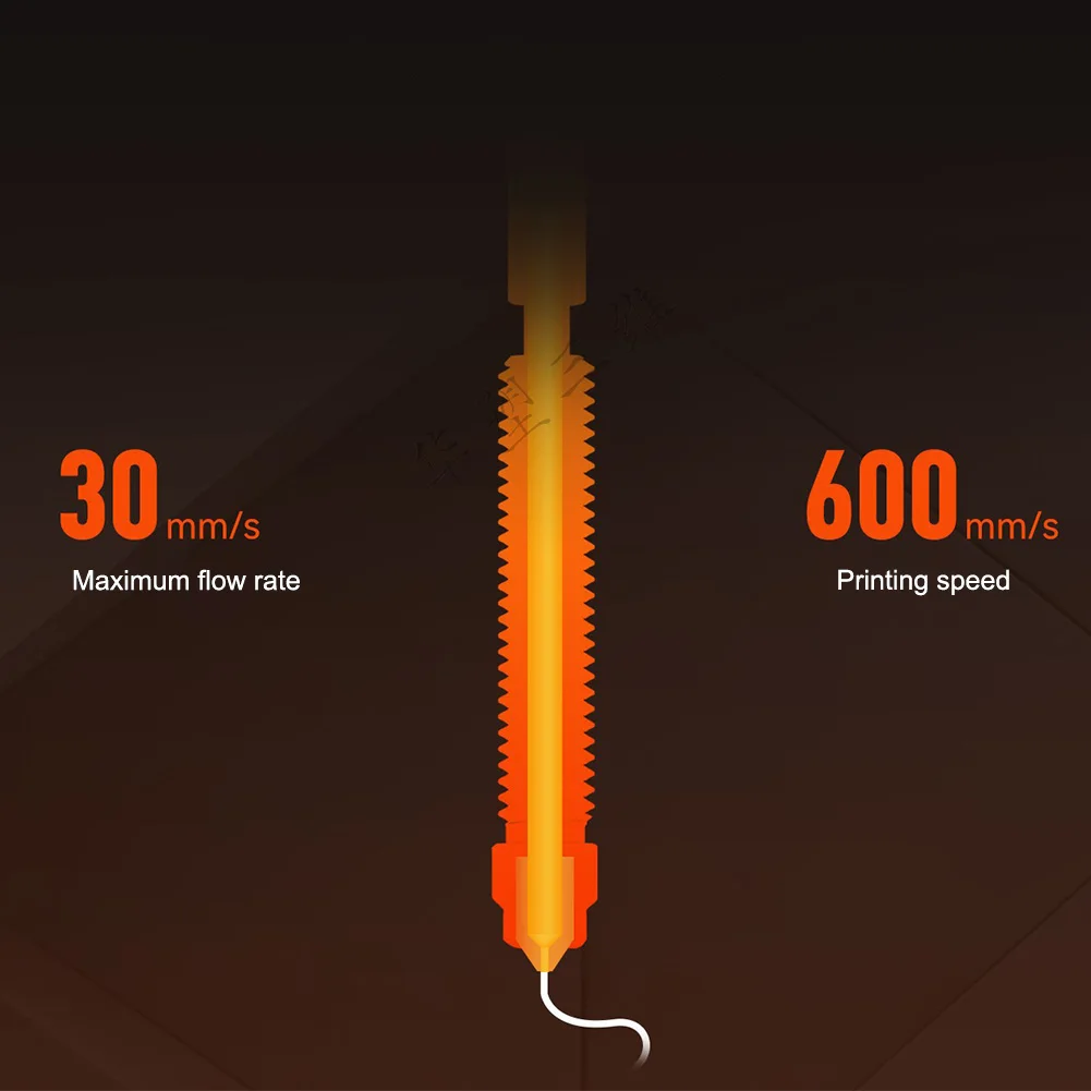 

Quick-Swap Nozzle 0.2/0.4/0.6/0.8mm Hardened Steel Nozzle High Flow Nozzle for Creality K2 Plus 3D Printer Accessories