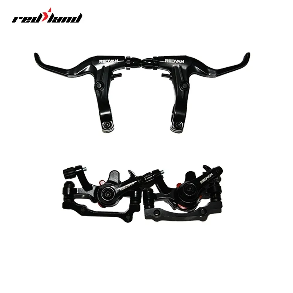 Redland Mountain Bike Disc Brake Set with Front and Rear Wire Tube Set Brake Handle Disc Set Disc Brake Set Combination