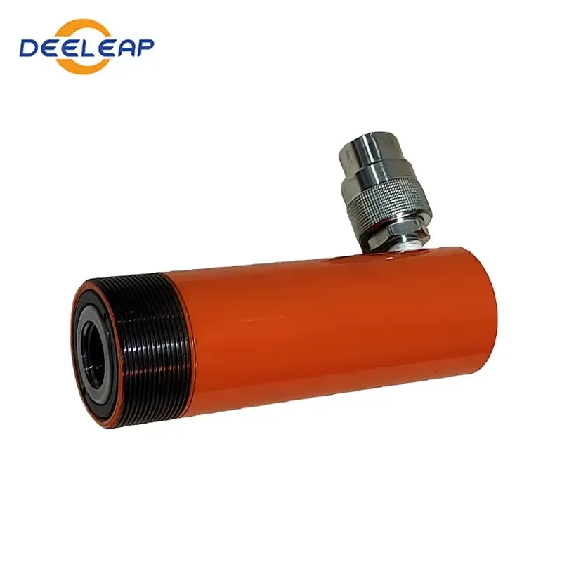 DY-RC-108FB 10 Ton Capacity Single-Action Hydraulic Cylinders 205mm Stroke 45mm Bore 70Mpa Pressure General Purpose 1 Year