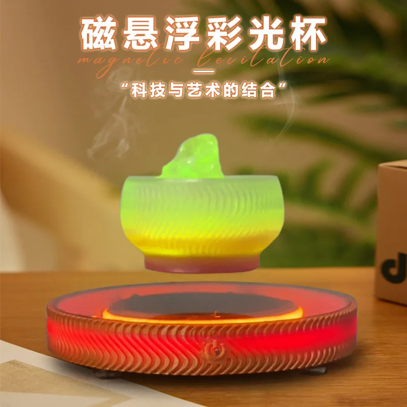 Magnetic Levitation 3D Printed Crystal Ornament To Give To Friends, Home Beauty Salon Aromatherapy Essential Oil Ornament