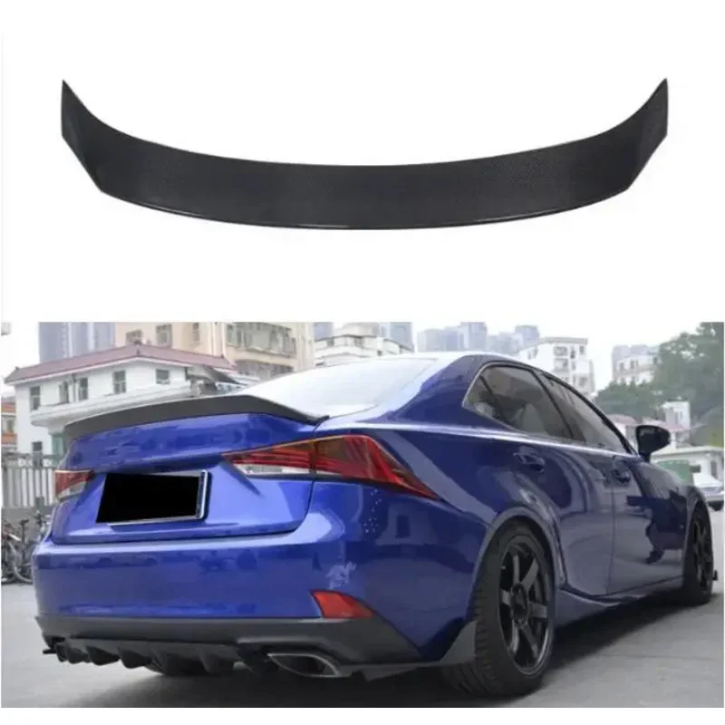 Real Carbon Fiber Car Rear Wing Trunk Lip Spoiler For Lexus IS200T IS250 IS300 2013 2014 2015 2016 2017 2018 2019 2020 2021 2022