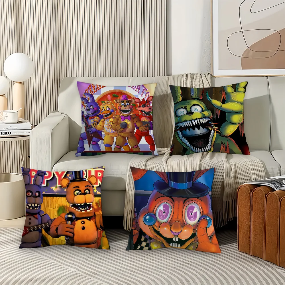 

Game F-Five N-Nights at F-Freddy's Pillow Case Office Cushions Suitable For Sofa Car Bedroom Decorative Cushion Cover